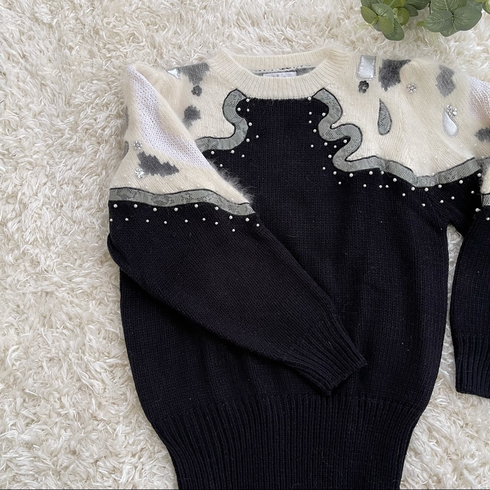 Vintage Mirene crewneck knitted sweater - Picture 2 of 5